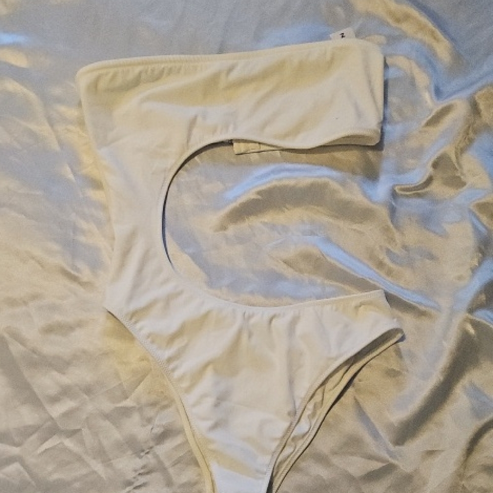 LA Hearts White One-Piece Swimsuit